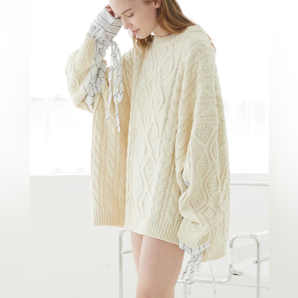 Storets Sadie Shirt Combo Knit Pullover size S/M